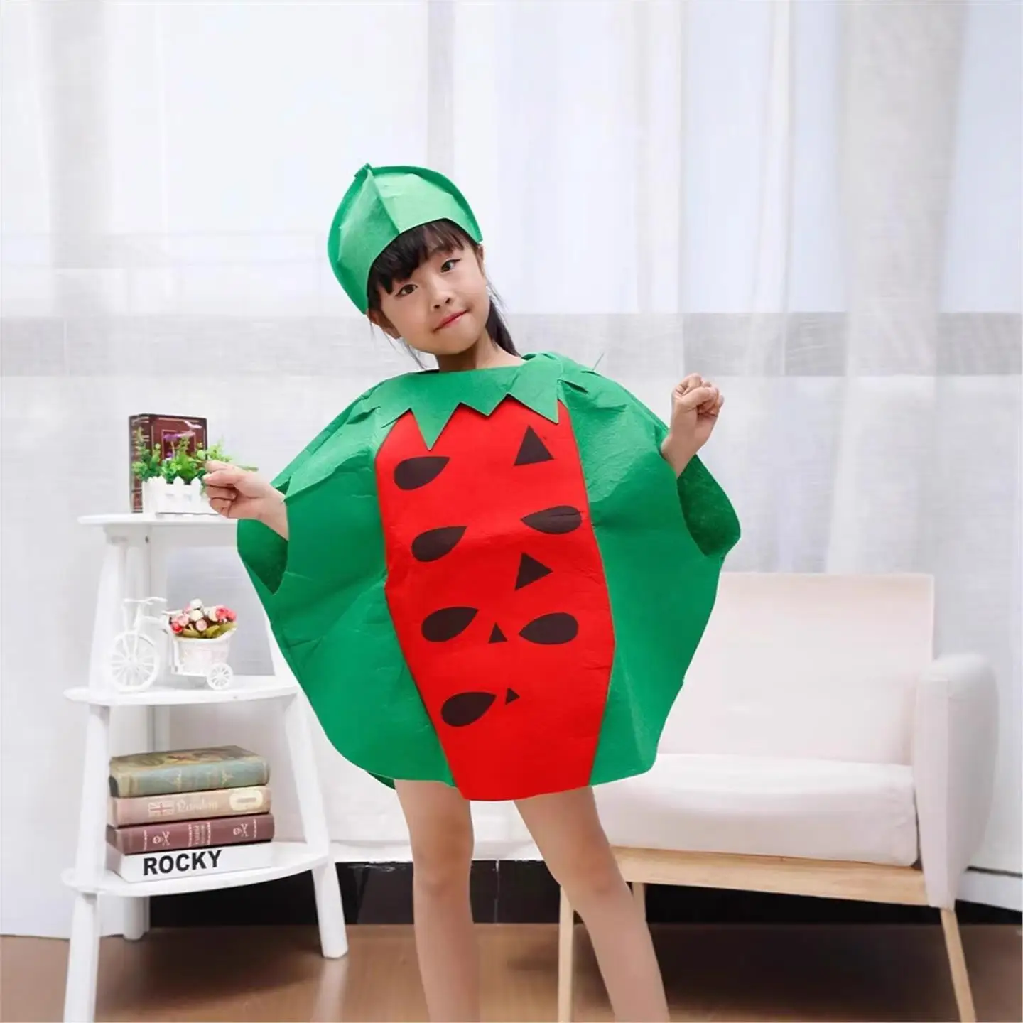 زي مسرحي للهالوين، زي عرض لليوم العالمي للأطفال، زي عرض الفواكه والخضروات، زي للحفلات التنكرية للوالدين والأطفال