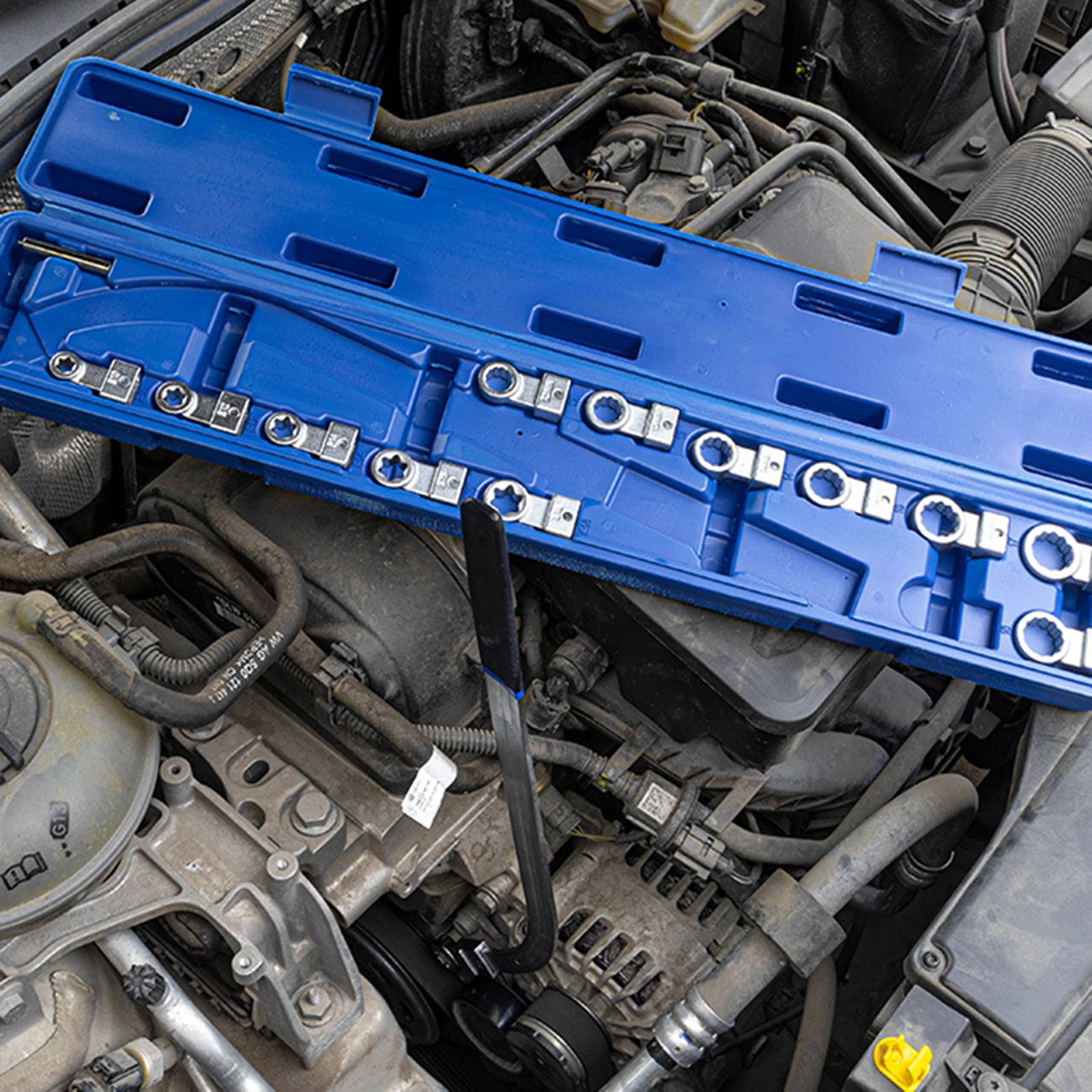 

Набор ключей для натяжного шкива двигателя автомобиля CR-V, набор инструментов для снятия шкива натяжения ремня, 5 шт., E-образная шестиугольная слива