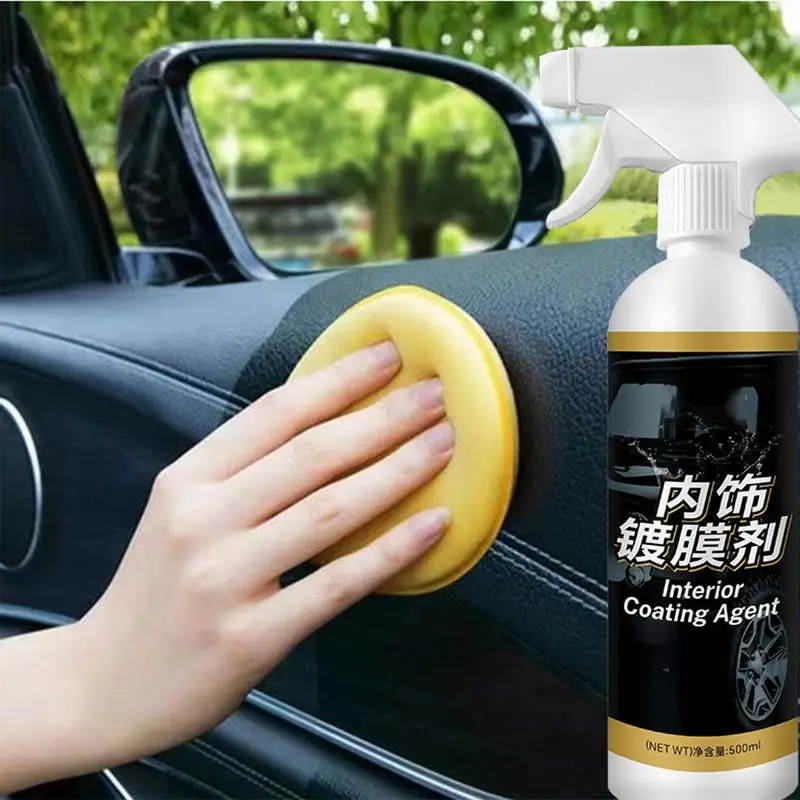 

Car Trim Restorer 500ml User-Friendly Car Restoring Spray Trim Shine Protectant Interior & Coating Solution Refreshing Auto