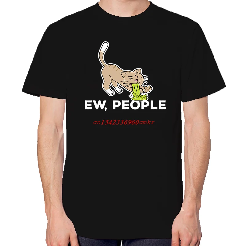 Cat Lover Graphic T-Shirts Casual Crewneck Tees Summer Cotton Fashion Tops for People Who Say Ew about Cats