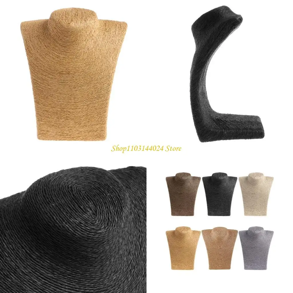 

N5KE Ювелирные украшения выставка Bust Stand Caste Chain Choker Lockets Holder