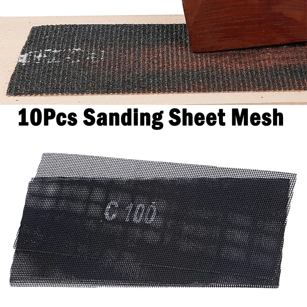 

10PCS Mesh Sanding Discs Anti-Clogging Sanding Sheet Mesh Sanding Sandpaper Screens Plaster Metal Polishing Sanding 60-600 Grit