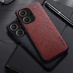 Case For Xiaomi Redmi Note 13 Pro Plus Simple Design Luxury Leather Business Cover For Redmi Note 13 Pro 4G 5G Case