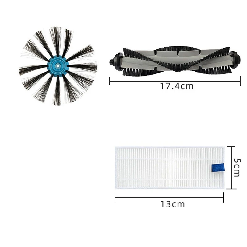 Filtre à brosse latérale principale pour aspirateur Bissell Spinwave 3115, pièces de rechange EV675