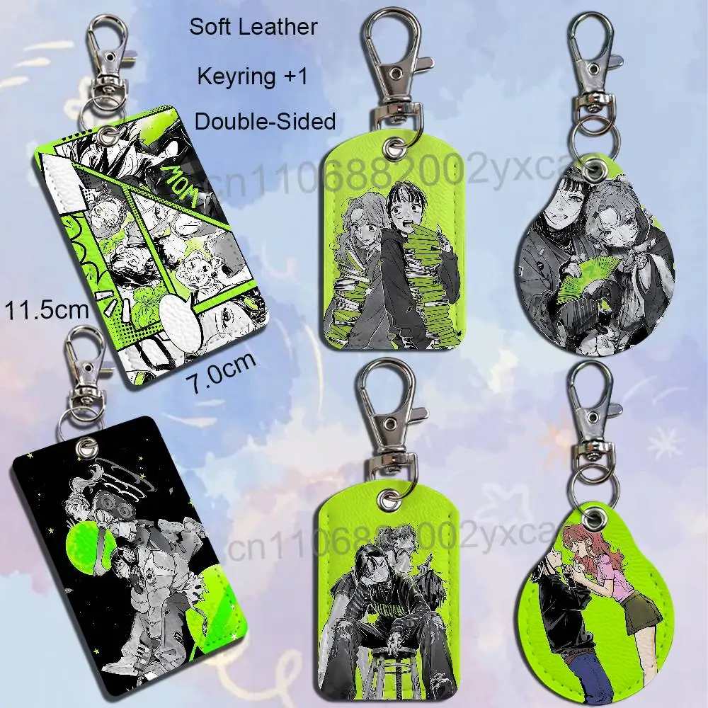 Mitsuki Koga Green Yuri KiniOto TGSWIIWAGAA Holder For Bank Business Work Card Holder Student Card Case Bus Card Keychain