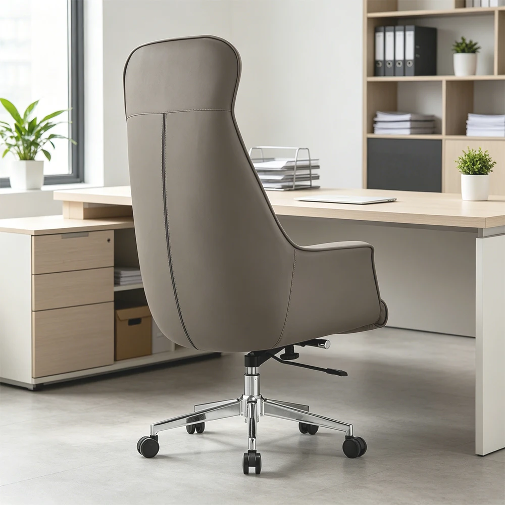Office Sofa,B2B Contract Office Seating Supplier Modern CEO Studio Contemporary All-Upholstered Leather Swivel Ergonomic Execut