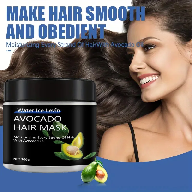 Avocado Hair Mask Dual Oil Control Moisturizer Conditioner Soft Smooth Frizz Damaged Repair Revitalize Haircare Product