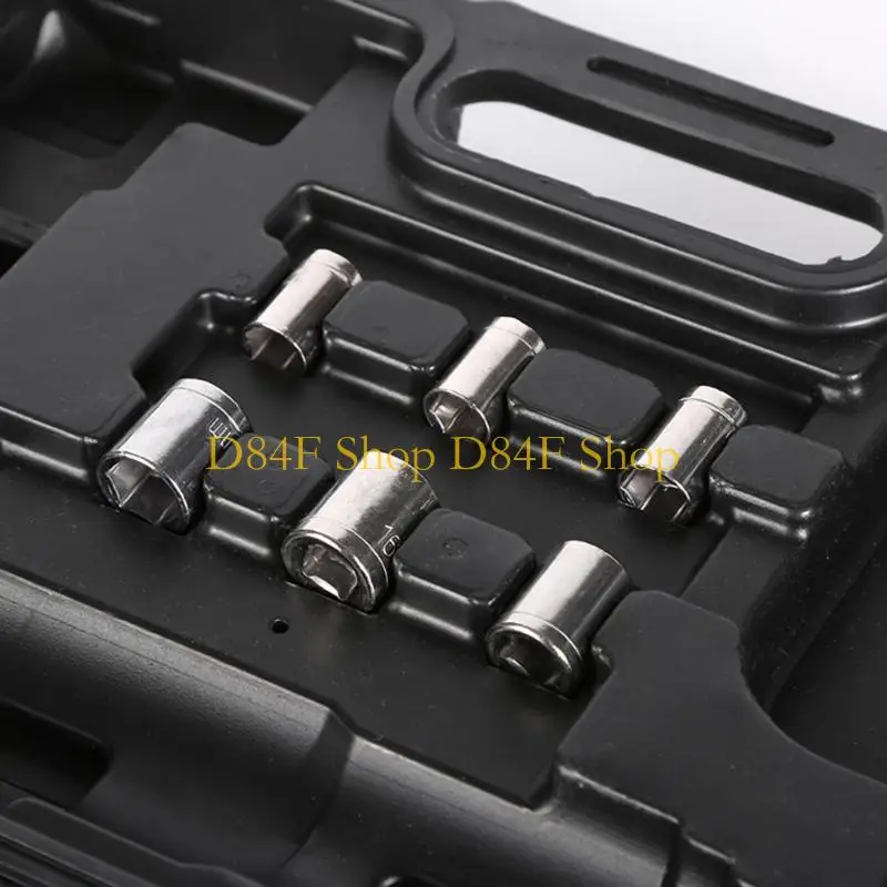 D84F 40ft-LBS 500RPM أداة Ratchet Wrench 3/8in 12V عزم الدوران العزم العزم المرتفع الأداة cordless lectral مع ضوء LED #5