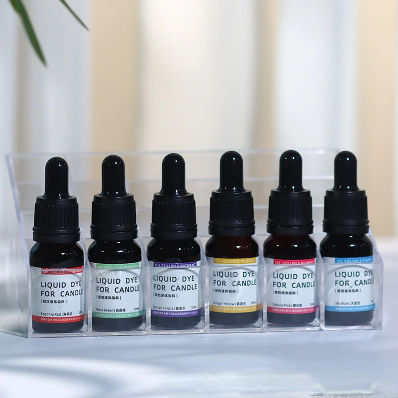 10ml/bottle Aromatherapy Candle Oil soluble Liquid Dye Special Pigment DIY Homemade Candle Soybean Wax Pigment