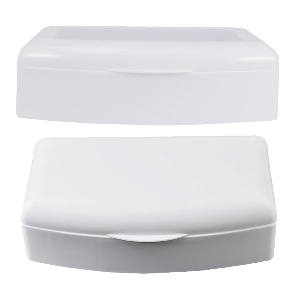 2 pezzi scatola sterilizzatrice detergente in plastica strumento per nail art organizzatore pinzette per salone di bellezza vassoio contenitore di stoccaggio durevole
