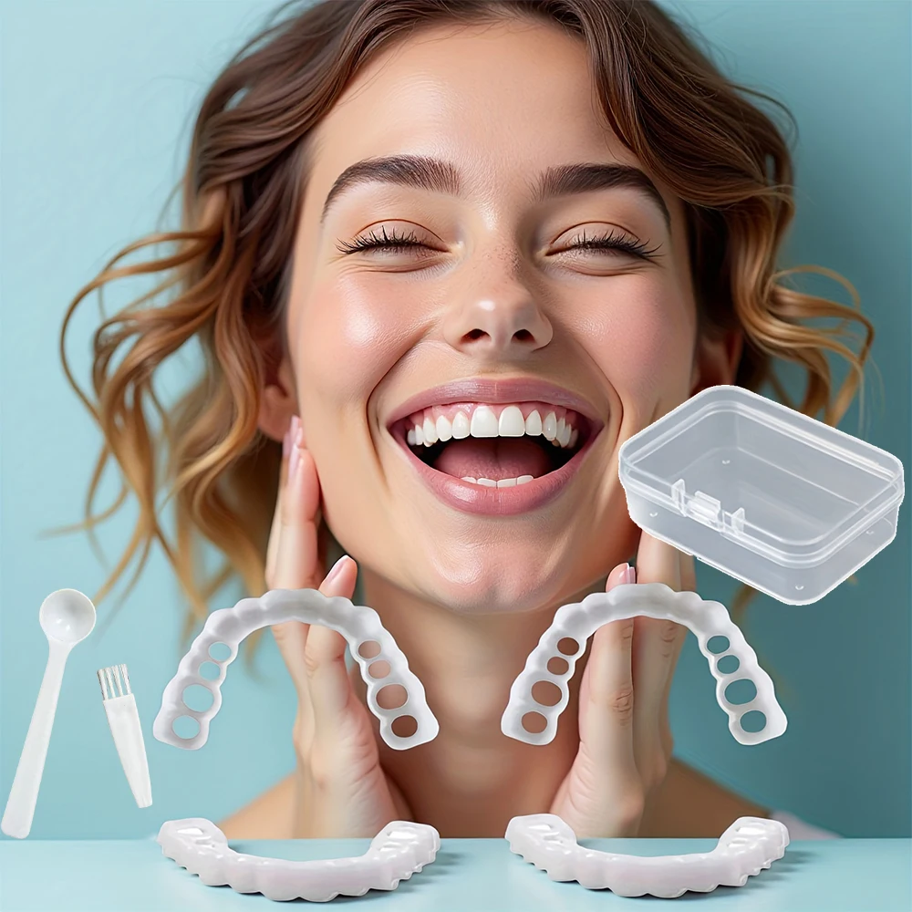 

New Curve Fitting Teeth Veneers, Reusable Temporary Cover, Ergonomic radian fits most oral structures H2931