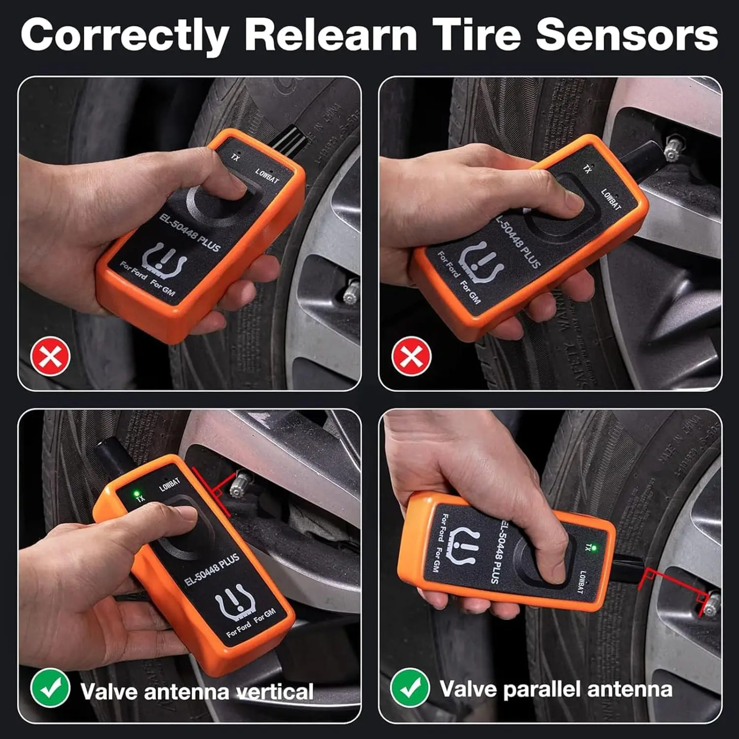 Automotive Tire Pressure Detection Sensor EL-50448 OEC-T5 Opel/GM Tire Pressure Monitoring System TPMS Reset Activation Tool view 6