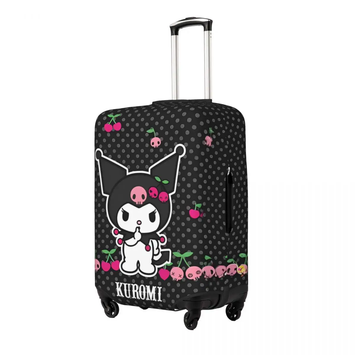 Sanrio Kuromi Luggage Cover Fits 18-32 Inch Suitcases Elastic Suitcase Cover Protector Travel Accessories