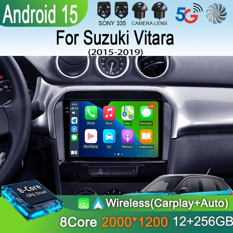 

Car Radio Android 15 Carplay Auto For Suzuki Vitara 2015 2016 2017 2018 2019 Multimedia Video Player Navigation Gps Stereo Audio