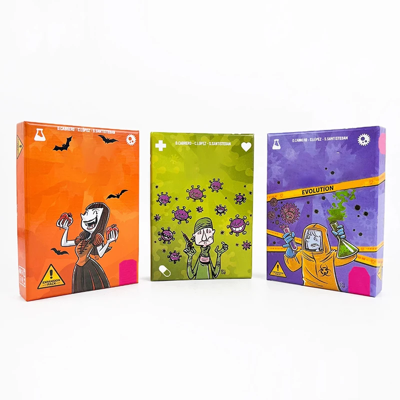 Virus 1 2 3 Halloween Board Game: The Ultimate Contagiously Fun Game for Family Parties in Spanish & English