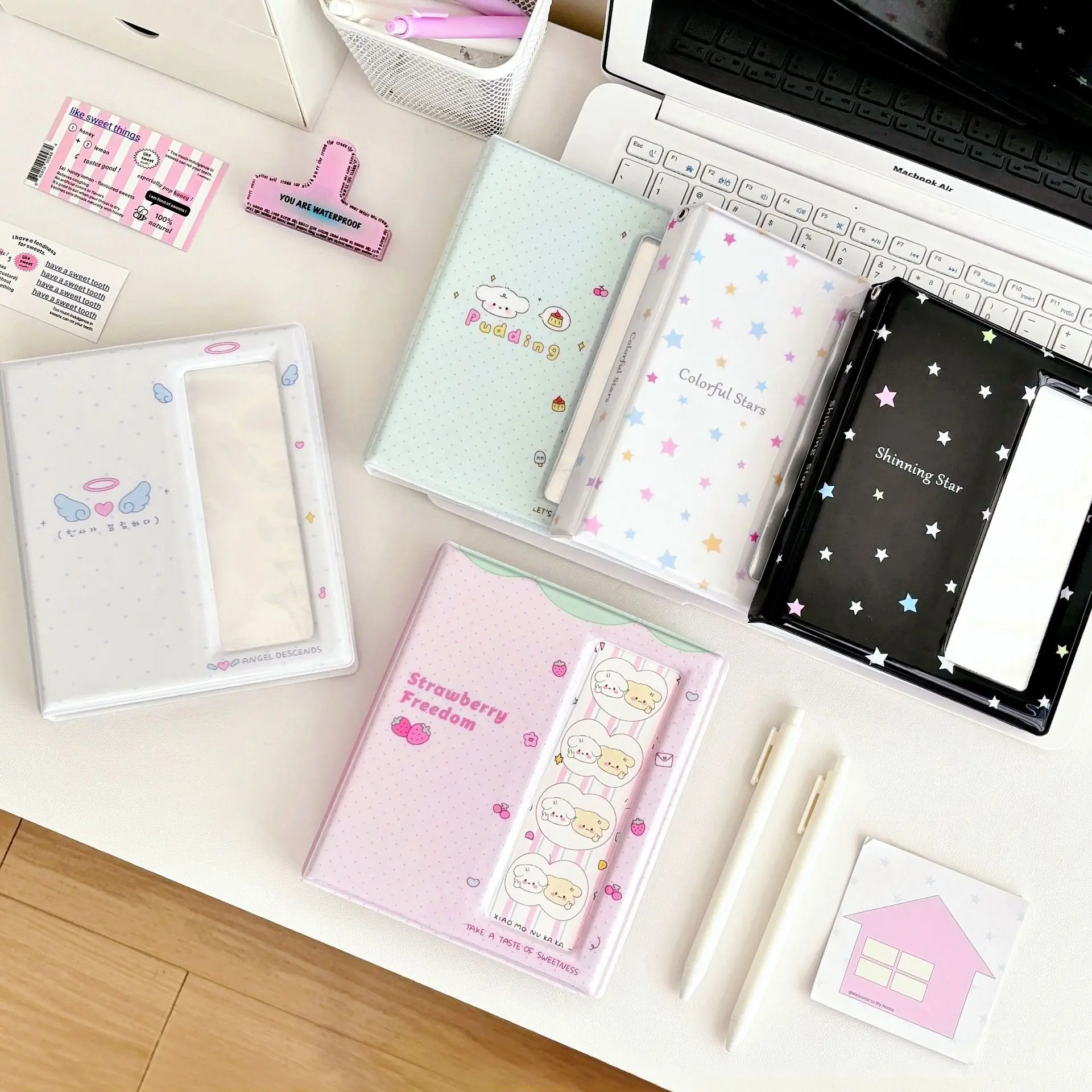 MINKYS Cute Star Movie List Kpop Photocard Collect Book Stickers Money Cards Storage Book School Stationery