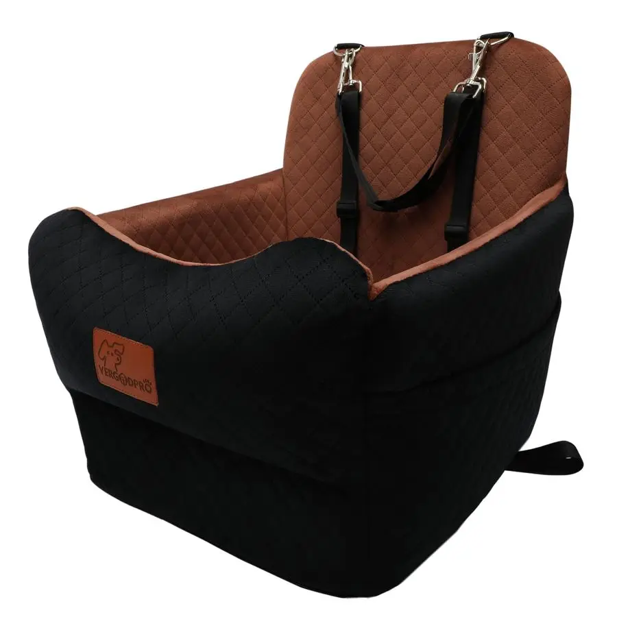 

Car Seat for Small Medium Dogs,Portable Pet Booster Seat with Safety Strap amp Removable Washable Pad,Memory Foam Dog Travel Bed