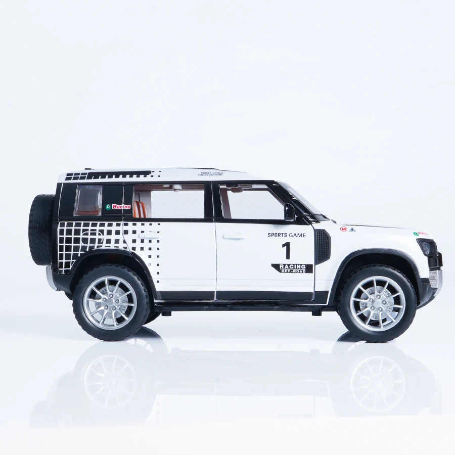 

1:22 Scale White Alloy Defender Pickup Truck (Comes with Display Box), Metal Die-Cast Car Model Toy Car, Suitable for Car Fans to Collect | Display | Playing, Desktop | Creative Decoration for Home | Decoration, Men | Ideal Gift for Car Fans, Holiday (Eas