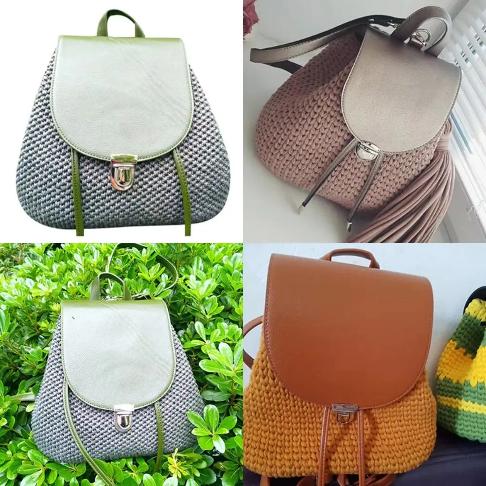 Adjustable PU Leather Bag Strap Handbag Woven Bag Bottoms For Shoulder Handbag DIY Handmade Bag Replacement Accessories