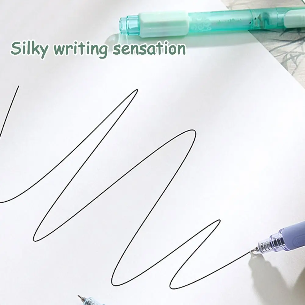 4 قطعة/المجموعة جديد 0.5 مللي متر هلام القلم التجفيف السريع CS القلم تلميح القلم الأسود قلم توقيع الطلاب #1