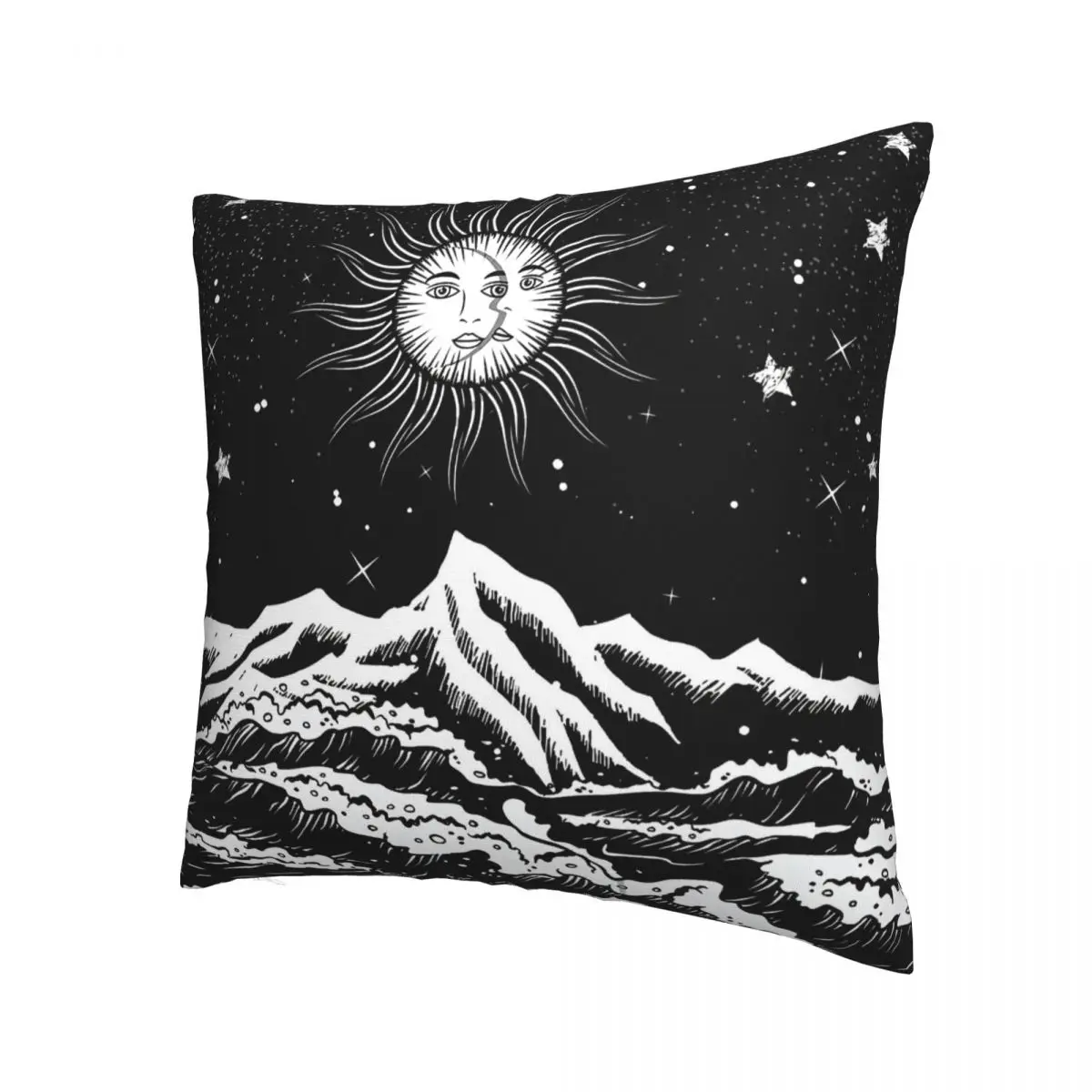 Vintage Art Manifest Success With The Law Of Attraction Pillowcase Sun and Moon Backpack Cushion For Home Throw Pillow Case