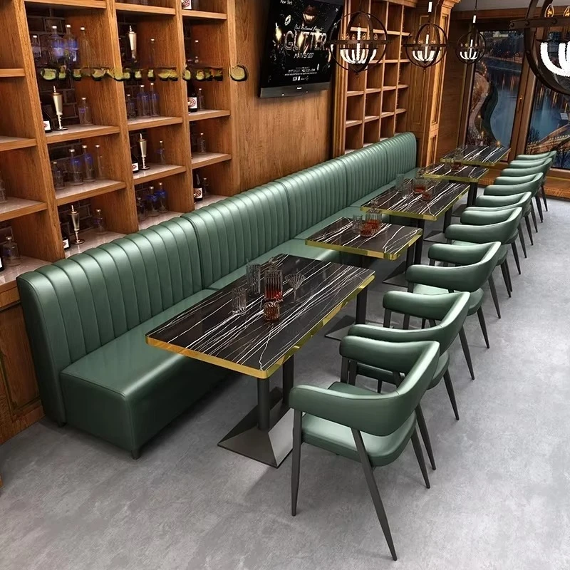 

@#Retro Bar Dining Furniture Set Restaurant Furniture Booth BBQ Restaurant Hot Pot Cafe Sofa Booth Seating Arrangement