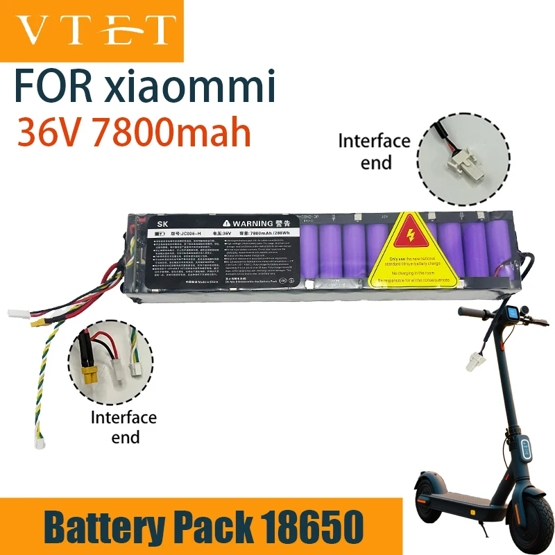 

36V 7800mAh 2025 NEW Original Battery for Xiaomi M365 M356 M356Pro Special Battery Pack 36V Li-ion Battery Riding 40km Diy 18650