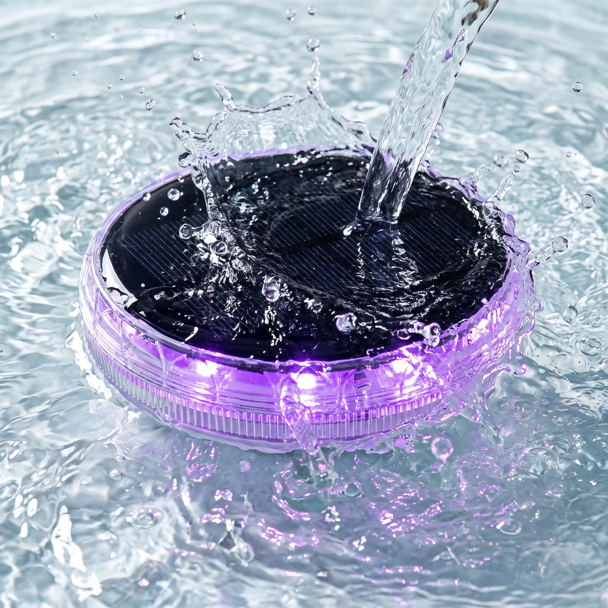 ARLGSITE Solar Floating Pool Light (with Remote Control) - IP67 Waterproof LED Pool Decorative Light, Supports 12 Color Modes