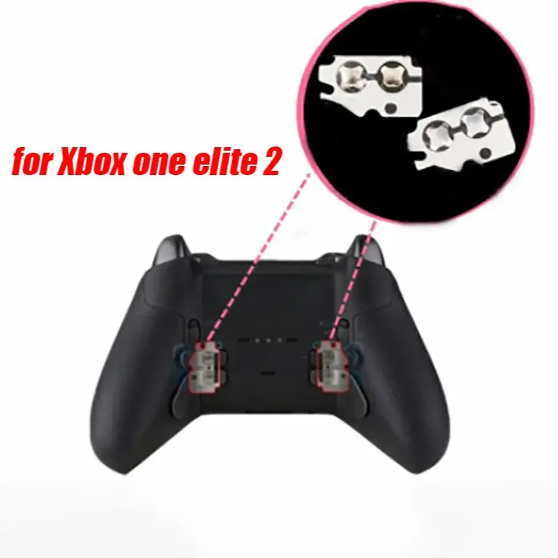 1 set suitable for Xbox Elite 2 handle controller metal paddles, back keys, trigger button stickers, repair parts replacement