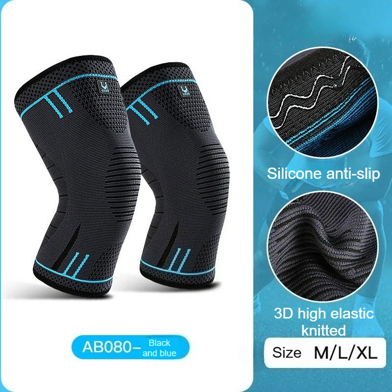 Joelheiras finas respiráveis masculinas com suporte absorvente de choque: para futebol, basquete, caminhadas e fitness