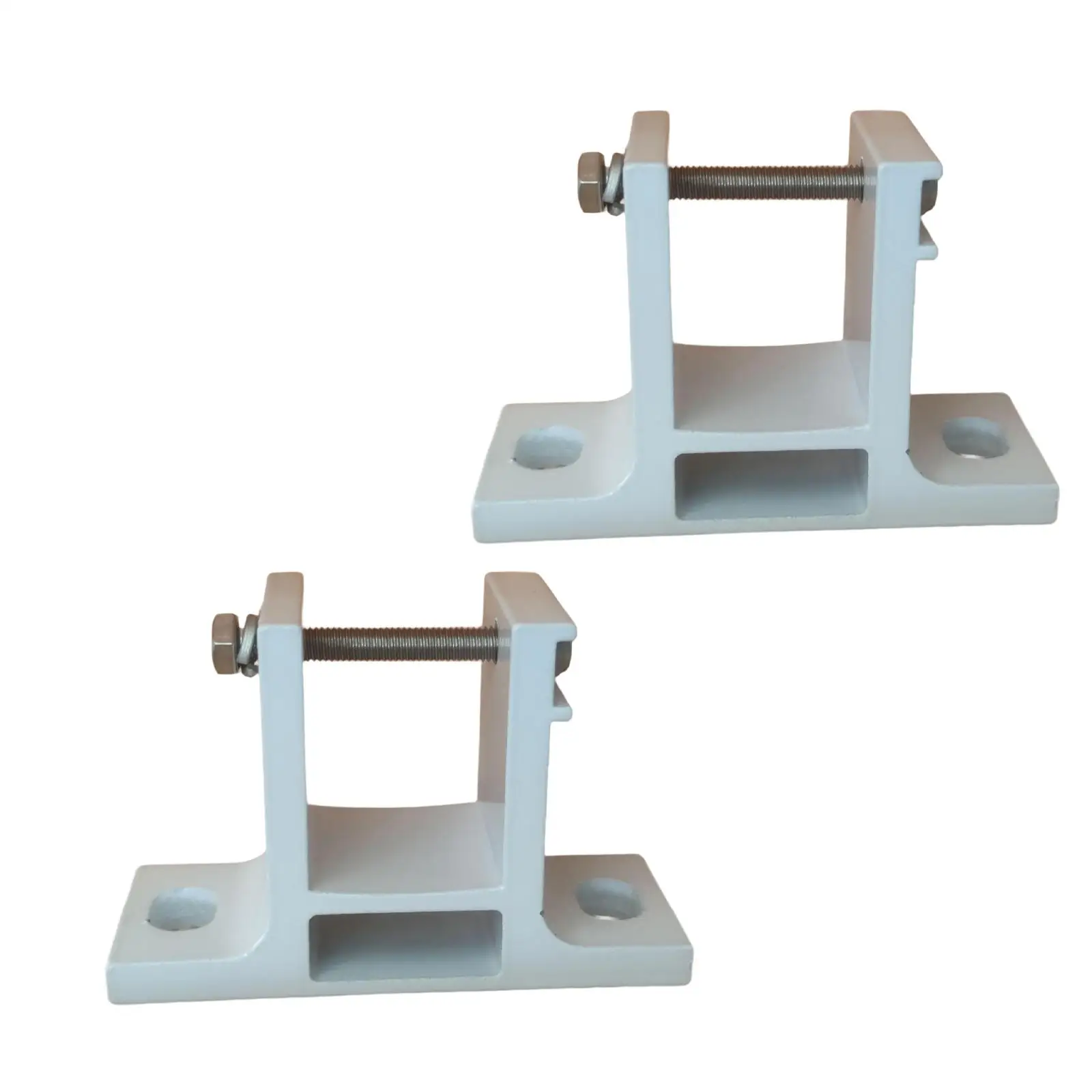 2 Pieces Awning Canopy Bracket Sunshades Support Bracket Metal Patio Awning White Easy Installation Accessory for Door Garden view 3