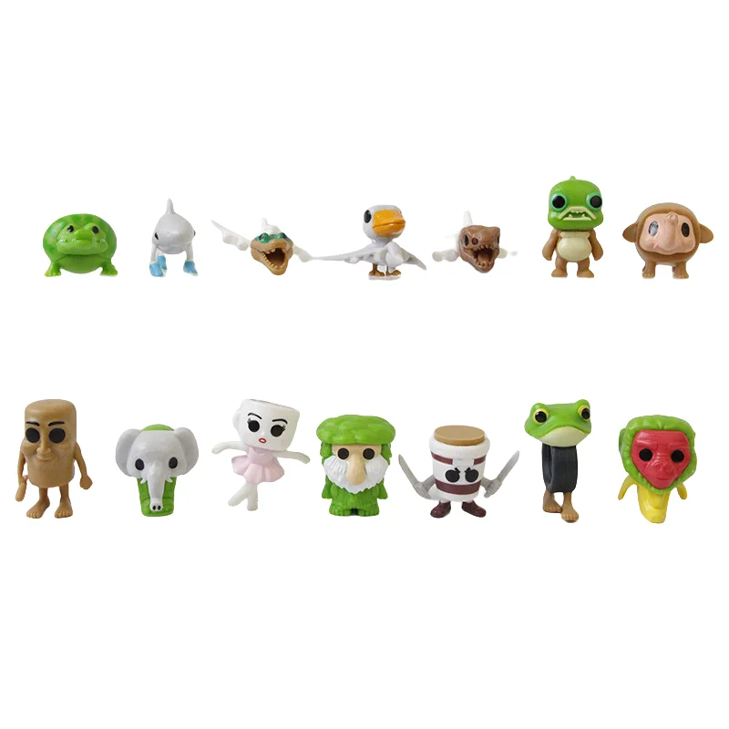 Shanhaijing caja ciega 14 versión Q Mini personajes de acción de Anime caja ciega de dibujos animados adorno hecho a mano divertido modelo de Pvc regalo de vacaciones