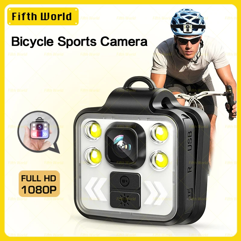 

2023 NEW Bicycle Sports Camera Mountain Bike Motorcycle Helmet Action Mini Camera DV Camcorder Full 1080p HD Car Video Recorder