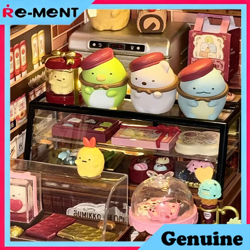 

SUMIKKO CHOCOLATERIE Rement Mini Diorama Blind Box Figure Collection Kawaii Sweet Shop Scene Model Display Toy