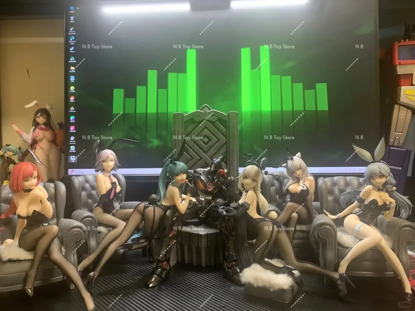 

In Stock Kaitian Studio Inhuman Pavilion Rabbit Girl Jade From The Sky Jinhua Qiao'Er Su Jiuyue Glass Figure Model Toys Gifts