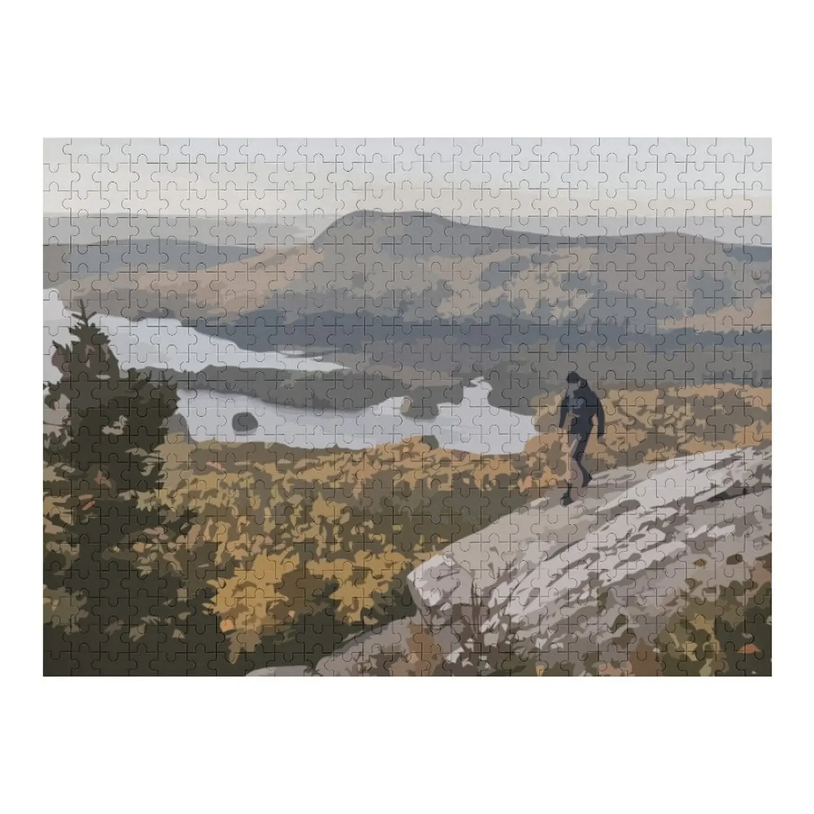 

Appalachian Trail Painting Jigsaw Puzzle Wood Animals Custom Puzzle