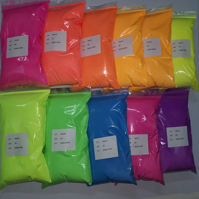 100G Neon Acrylic Phosphor Nail Powder 12 Fluorescent Color Nails Pigment Iridescence UV Bright Phosphor Dust Manicure supplies-