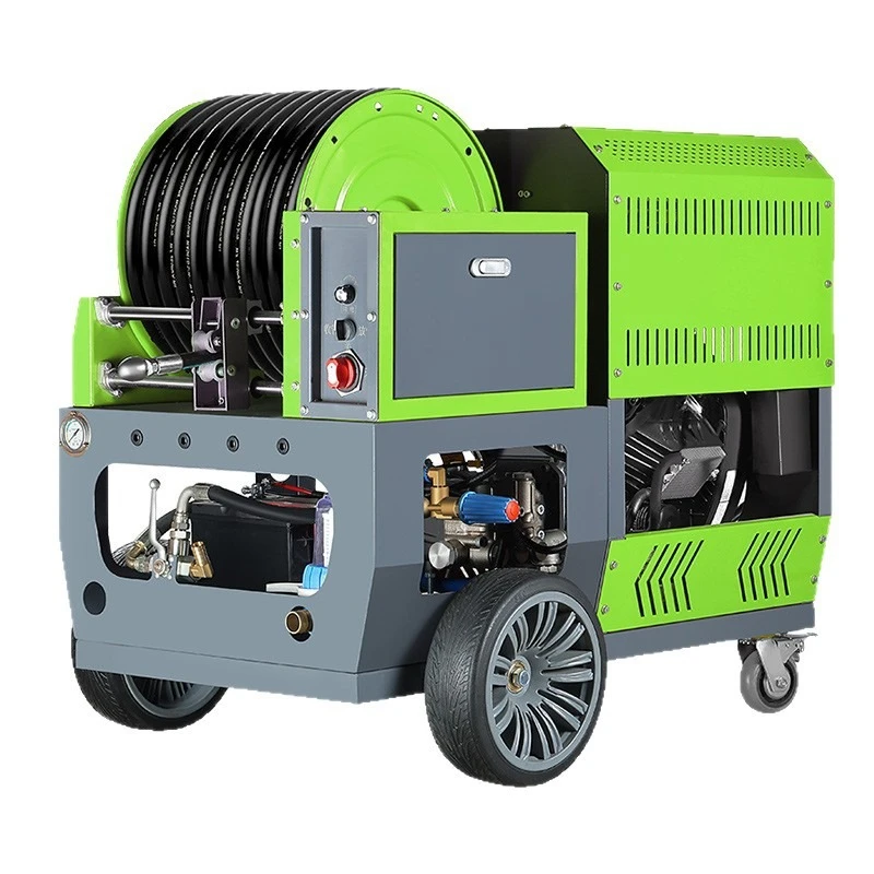 

High pressure dredging pipe cleaning machine 4 cylinders 6 cylinders super large flow sewer high pressure dredging machine