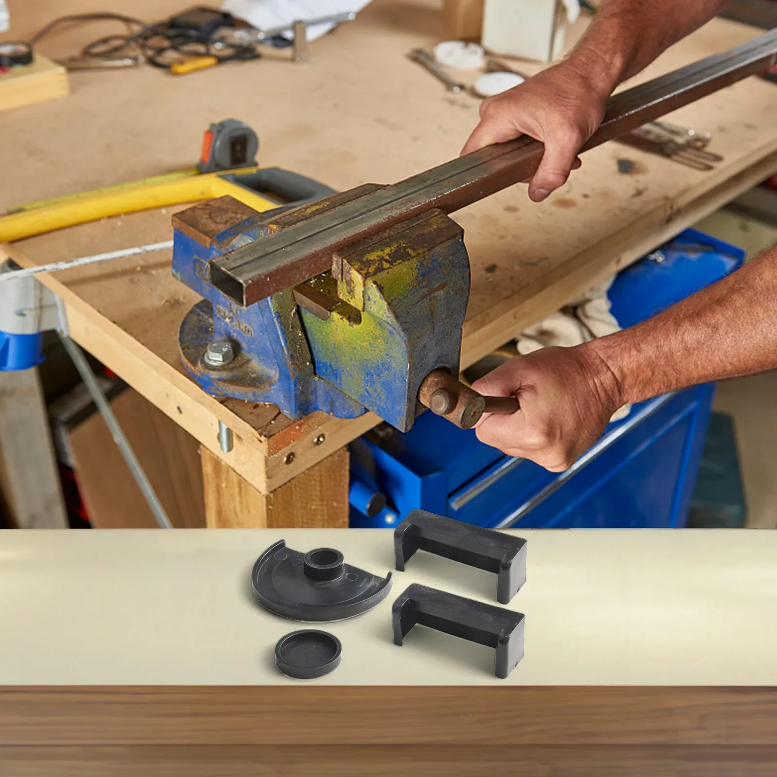 

Anti-slip Rubber Pad Table Vice Pads 4Pcs Set 50mm Workshop Equipment 60mm 70mm Anti-slip Rubber Pad High Quality