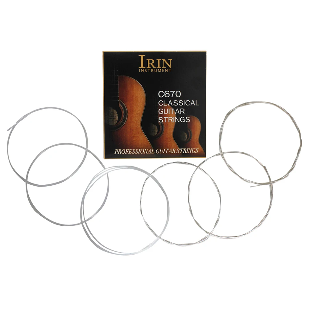 

1 set Guitar Strings Clear Nylon Professional Replacement Parts Acoustic Guitar Accessories Universal String Set Design Rich