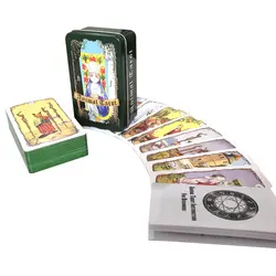 New Tin Box Gilded Edge Tarot BJ Animals Tarot Leisure entertainment games Card, family gatherings Tarot Card Brochure Guide