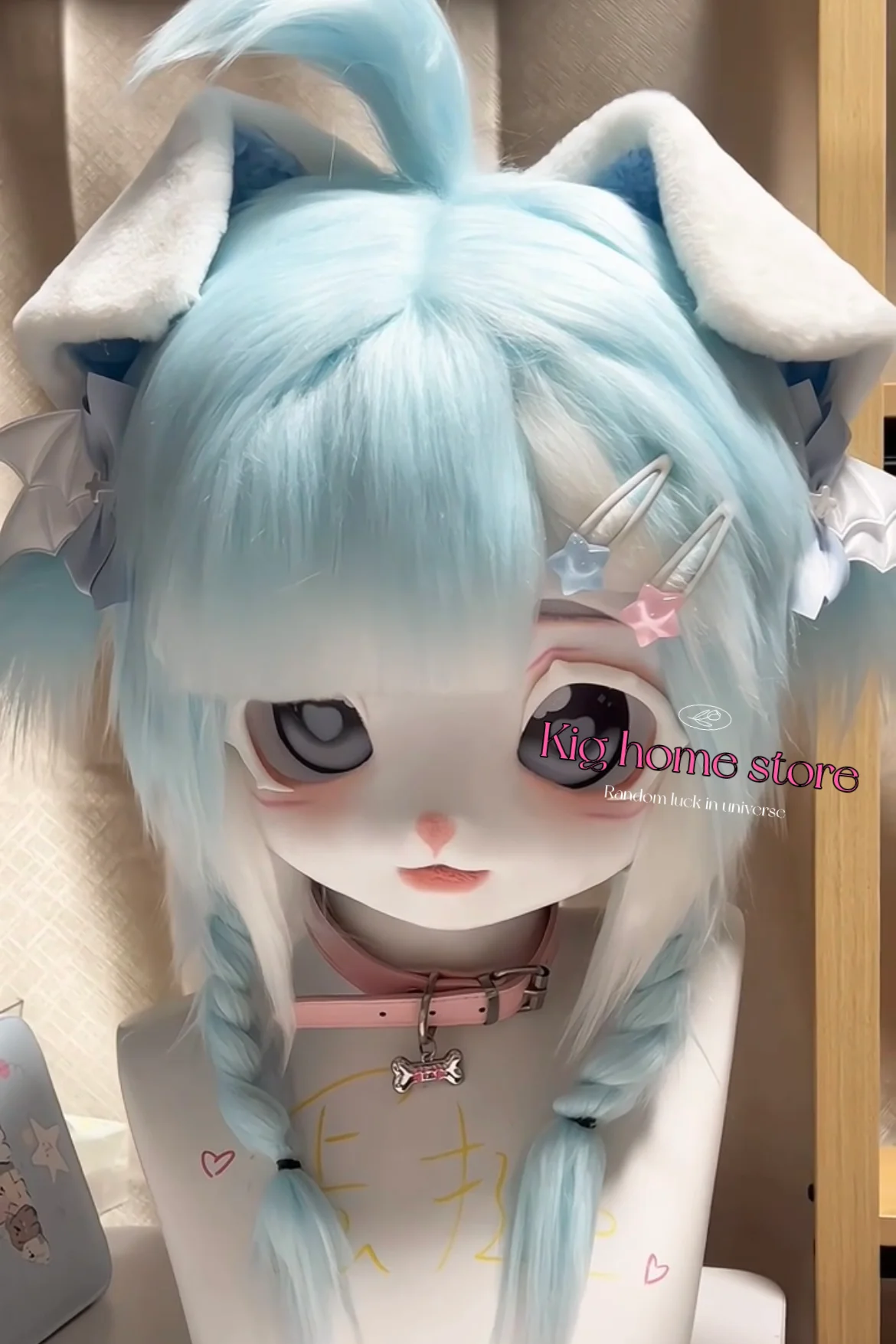 Fursuit Kigurumi Headsets Cute Furry Cosplay Dog Wolf Head Costumes Customized Fursona Head Comiket Furries Doll Kig Series Kawa