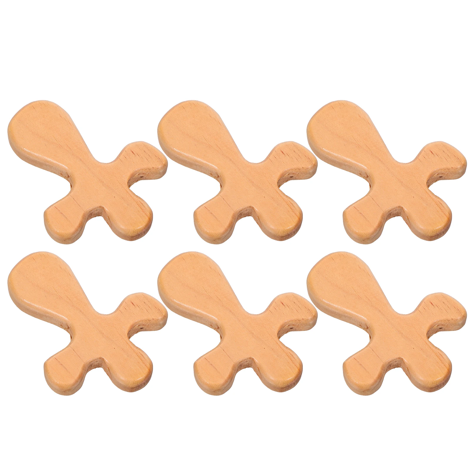 

6Pcs Wooden Cross Palm-Sized Religious Holding Cross Portable Comforting Handheld Tool for Catholic Christian Worship