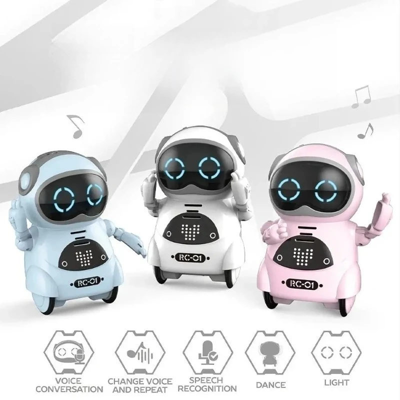

Voice-Activated Pocket Robot - Interactive Smart Toy with Singing, Dancing, Talking & Storytelling