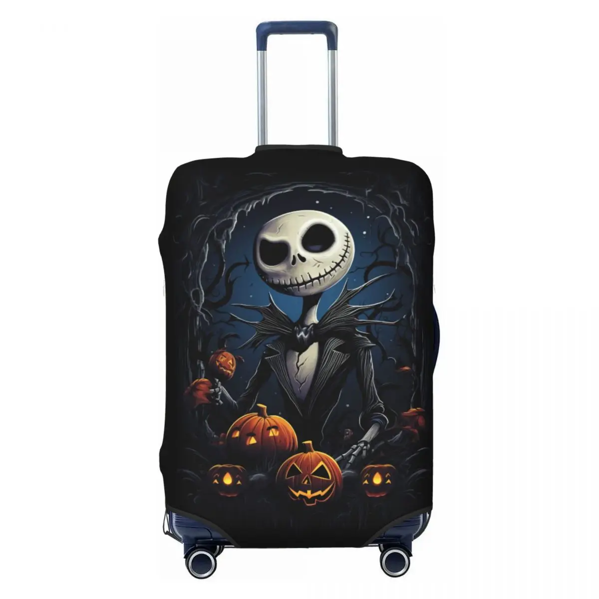 

Custom The Nightmare Before Christmas Suitcase Cover Dust Proof Jack Skellington Luggage Protective Covers for 18-32 inch