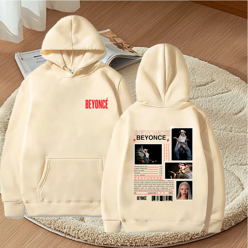 Beyoncé fashion classic new 2025 hoodie men women top vintage Long sleeve Sweatshirt with print Graphics oversized hoodie unisex