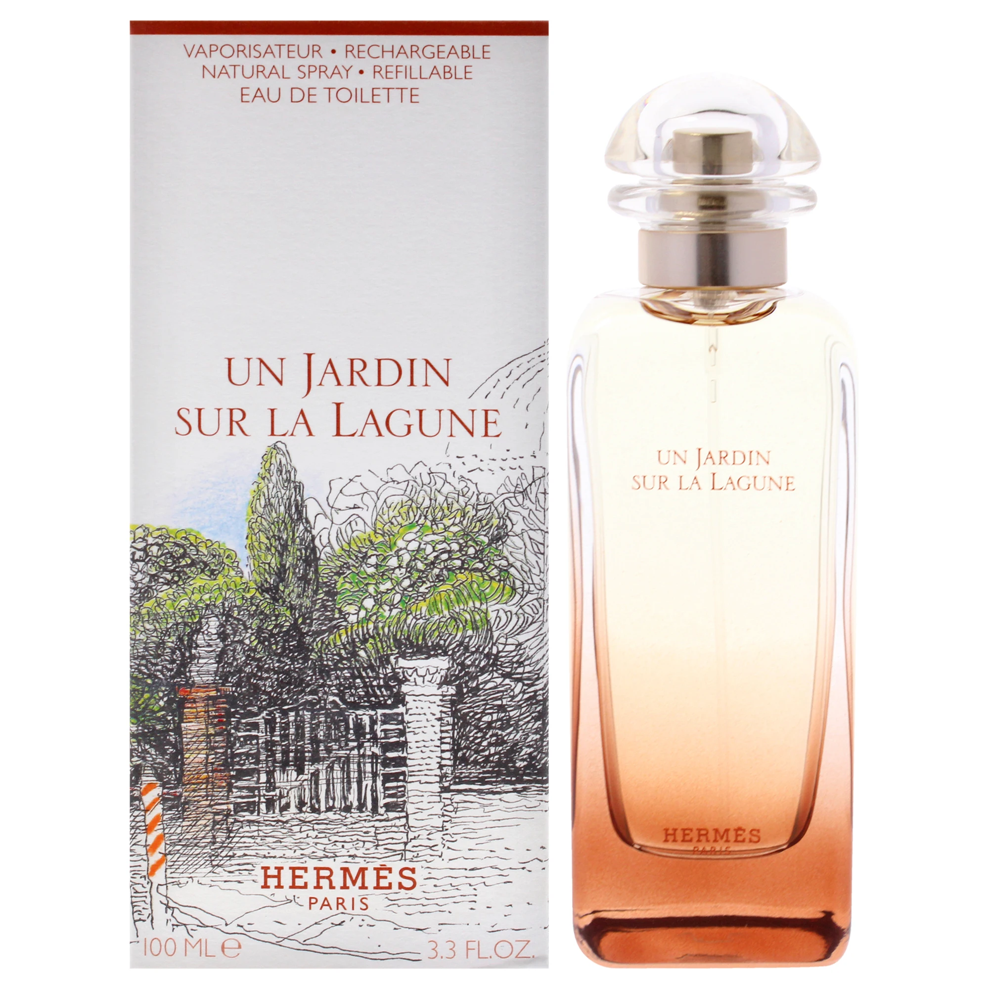 Un Jardin Sur La Lagune by Hermes for Unisex - 3.3 oz EDT Spray (Refillable)