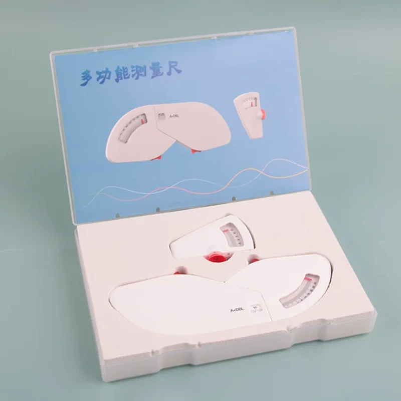 Kit de Herramientas de Optometría para Reparación de Gafas, Regla Multifunción, Inclinómetro Frontal, Regla PD, Tabla de Inspección Visual Amsler GridEye