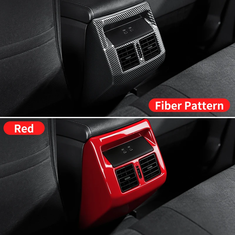 For Toyota Hilux SR 2026 Pickup Truck Rear Center Armrest Air Outlet Vent Frame Cover Trim Anti-Scratch Upgrade Accessories