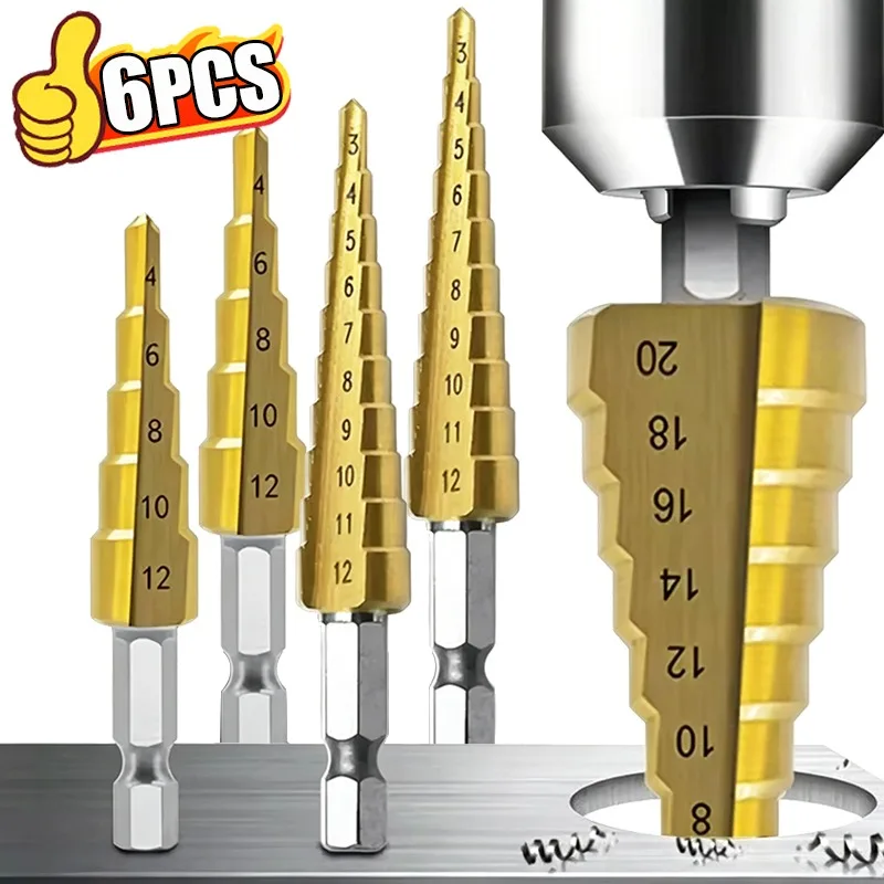 conjunto-de-brocas-escalonadas-de-titanio-6-3-pecas-com-haste-hexagonal-para-corte-de-metal-madeira-e-plastico-–-ferramentas-eletricas-e-manuais-de-alta-resistencia